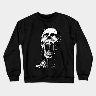 Melting Zombie (white) Crewneck Sweatshirt